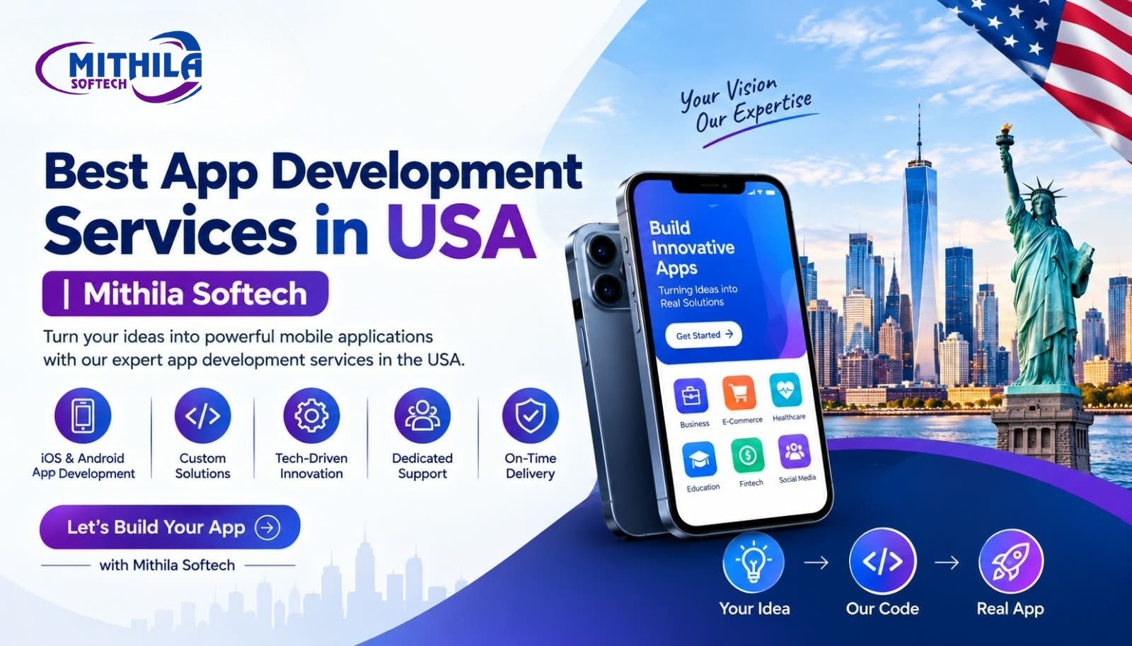 Best App Development Services in USA | Mithila Softech