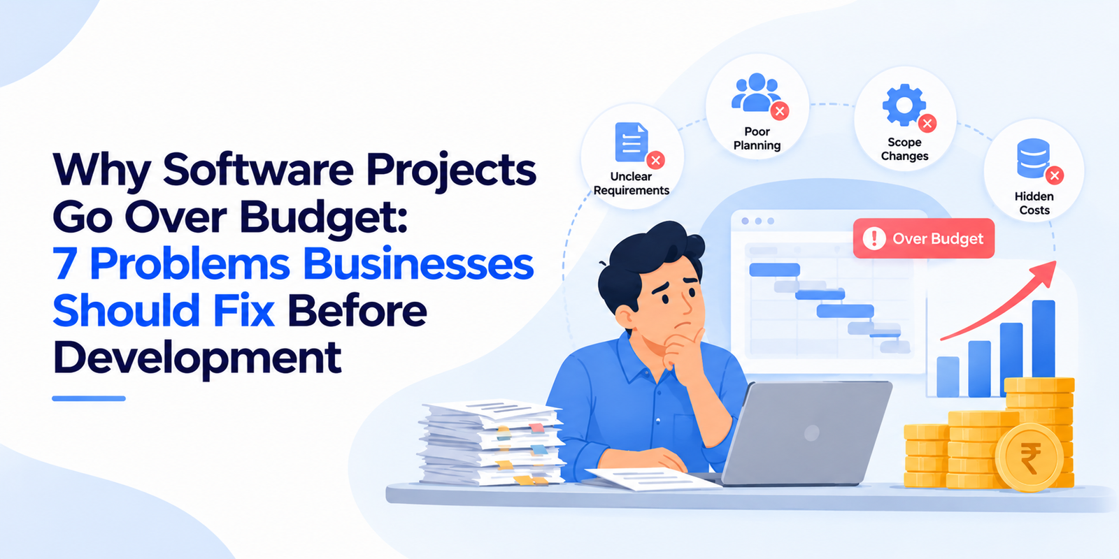 Why Software Projects Go Over Budget: 7 Problems Businesses Should Fix Before Development
